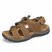 US Size 6-9.5 Men Casual Outdoor Leather Sandals Breathable Comfortable Beach Flat Shoes US Size 6-9.5 Men Casual Outdoor Leather Sandals Breathable Comfortable Beach Flat Shoes