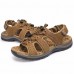 US Size 6-9.5 Men Casual Outdoor Leather Sandals Breathable Comfortable Beach Flat Shoes US Size 6-9.5 Men Casual Outdoor Leather Sandals Breathable Comfortable Beach Flat Shoes