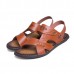 Men Casual Breathable Two Way Wear Microfiber Leather Sandals Summer Shoes Men Casual Breathable Two Way Wear Microfiber Leather Sandals Summer Shoes
