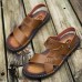 Men Casual Breathable Two Way Wear Microfiber Leather Sandals Summer Shoes Men Casual Breathable Two Way Wear Microfiber Leather Sandals Summer Shoes