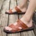 Men Casual Breathable Two Way Wear Microfiber Leather Sandals Summer Shoes Men Casual Breathable Two Way Wear Microfiber Leather Sandals Summer Shoes
