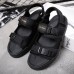 Men Casual Breathable Two Straps Hook Loop Sandals Open Toe Shoes Men Casual Breathable Two Straps Hook Loop Sandals Open Toe Shoes