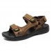 Men Soft Genuine Leather Beach Casual Daily Sandals Men Soft Genuine Leather Beach Casual Daily Sandals