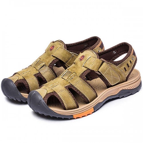 Men Breathable Anti-collision Toe Hook Loop Outdoor Sandals Men Breathable Anti-collision Toe Hook Loop Outdoor Sandals