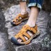 Men Breathable Anti-collision Toe Hook Loop Outdoor Sandals Men Breathable Anti-collision Toe Hook Loop Outdoor Sandals