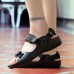 Men Soft Sole Beach Breathable Hook Loop Sandals Summer Shoes Men Soft Sole Beach Breathable Hook Loop Sandals Summer Shoes