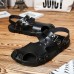 Men Beach Sandals Outdoor Summer Slip On Flat Shoes Men Beach Sandals Outdoor Summer Slip On Flat Shoes