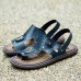 Men Clip Toe Genuine Leather Casual Beach Sandals Men Clip Toe Genuine Leather Casual Beach Sandals