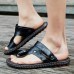 Men Clip Toe Genuine Leather Casual Beach Sandals Men Clip Toe Genuine Leather Casual Beach Sandals