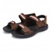Men Comfortable Leather Hook Loop Sandals Beach Sandals Shoes Men Comfortable Leather Hook Loop Sandals Beach Sandals Shoes