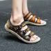 Men Breathable Knitted Comfy Outdoor Hook Loop Sandals Men Breathable Knitted Comfy Outdoor Hook Loop Sandals