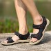 Men Comfy Outdoor Hook Loop Leather Sandals Beach Shoes Men Comfy Outdoor Hook Loop Leather Sandals Beach Shoes
