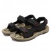 Men Comfy Outdoor Hook Loop Leather Sandals Beach Shoes Men Comfy Outdoor Hook Loop Leather Sandals Beach Shoes