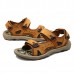 Men Comfy Outdoor Hook Loop Leather Sandals Beach Shoes Men Comfy Outdoor Hook Loop Leather Sandals Beach Shoes