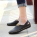 Men Breathable Hollow Outs Genuine Leather Sandals Two Way Wear Shoes Men Breathable Hollow Outs Genuine Leather Sandals Two Way Wear Shoes
