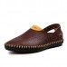 Men Breathable Hollow Outs Genuine Leather Sandals Two Way Wear Shoes Men Breathable Hollow Outs Genuine Leather Sandals Two Way Wear Shoes
