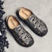 Men Slip-on Hand Stitching Genuine Leather Beach Sandals Men Slip-on Hand Stitching Genuine Leather Beach Sandals