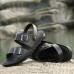 Men Comfy Breathable Genuine Leather Beach Sandals Two Way Wear Shoes Men Comfy Breathable Genuine Leather Beach Sandals Two Way Wear Shoes