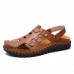 Men Soft Leather Buckle Sandals Breathable Outdoor Beach Sandals Men Soft Leather Buckle Sandals Breathable Outdoor Beach Sandals