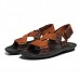 Men Comfy Summer Shoes Breathable Cloth Hook Loop Sandals Men Comfy Summer Shoes Breathable Cloth Hook Loop Sandals