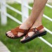 Men Comfy Summer Shoes Breathable Cloth Hook Loop Sandals Men Comfy Summer Shoes Breathable Cloth Hook Loop Sandals