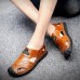 Menico Comfy Hand Stitching Genuine leather Anti-Collision Toe Outdoor Sandals Menico Comfy Hand Stitching Genuine leather Anti-Collision Toe Outdoor Sandals