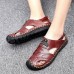 Menico Comfy Hand Stitching Genuine leather Anti-Collision Toe Outdoor Sandals Menico Comfy Hand Stitching Genuine leather Anti-Collision Toe Outdoor Sandals