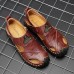 Menico Comfy Hand Stitching Genuine leather Anti-Collision Toe Outdoor Sandals Menico Comfy Hand Stitching Genuine leather Anti-Collision Toe Outdoor Sandals