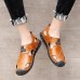 Menico Comfy Hand Stitching Genuine leather Anti-Collision Toe Outdoor Sandals Menico Comfy Hand Stitching Genuine leather Anti-Collision Toe Outdoor Sandals