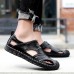 Menico Comfy Hand Stitching Genuine leather Anti-Collision Toe Outdoor Sandals Menico Comfy Hand Stitching Genuine leather Anti-Collision Toe Outdoor Sandals