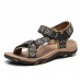 Men Genuine Leather Clip Toe Casual Beach Sandals Men Genuine Leather Clip Toe Casual Beach Sandals
