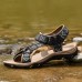 Men Genuine Leather Clip Toe Casual Beach Sandals Men Genuine Leather Clip Toe Casual Beach Sandals