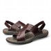 Men Comfy Sole Casual Genuine Leather Sandals Two Way Wear Summer Shoes Men Comfy Sole Casual Genuine Leather Sandals Two Way Wear Summer Shoes