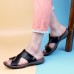 Men Comfy Sole Casual Genuine Leather Sandals Two Way Wear Summer Shoes Men Comfy Sole Casual Genuine Leather Sandals Two Way Wear Summer Shoes