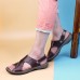 Men Comfy Sole Casual Genuine Leather Sandals Two Way Wear Summer Shoes Men Comfy Sole Casual Genuine Leather Sandals Two Way Wear Summer Shoes