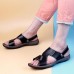 Men Comfy Sole Casual Genuine Leather Sandals Two Way Wear Summer Shoes Men Comfy Sole Casual Genuine Leather Sandals Two Way Wear Summer Shoes