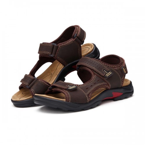 Large Size Summer Men Leather Sandals Leather Breathable Sandals Outdoor Beach Shoes Large Size Summer Men Leather Sandals Leather Breathable Sandals Outdoor Beach Shoes