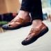 Men Comfortable Anti Collision Toe Genuine Leather Sandals Shoes Men Comfortable Anti Collision Toe Genuine Leather Sandals Shoes