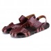 Comfy Men Casual Buckle Stitching Hollow Outs Leather Sandals Shoes Comfy Men Casual Buckle Stitching Hollow Outs Leather Sandals Shoes
