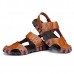 Comfy Men Casual Buckle Stitching Hollow Outs Leather Sandals Shoes Comfy Men Casual Buckle Stitching Hollow Outs Leather Sandals Shoes