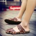Comfy Men Casual Buckle Stitching Hollow Outs Leather Sandals Shoes Comfy Men Casual Buckle Stitching Hollow Outs Leather Sandals Shoes