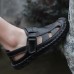 Hand Stitching Lifted Toe Hook Genuine Leather Sandals Hand Stitching Lifted Toe Hook Genuine Leather Sandals