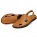 Men Summer Hollow Out Casual Outdoor Fashion Leather Beach Soft Flat Sandal Shoes Men Summer Hollow Out Casual Outdoor Fashion Leather Beach Soft Flat Sandal Shoes