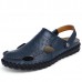 Men Summer Hollow Out Casual Outdoor Fashion Leather Beach Soft Flat Sandal Shoes Men Summer Hollow Out Casual Outdoor Fashion Leather Beach Soft Flat Sandal Shoes