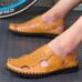 Men Summer Hollow Out Casual Outdoor Fashion Leather Beach Soft Flat Sandal Shoes Men Summer Hollow Out Casual Outdoor Fashion Leather Beach Soft Flat Sandal Shoes