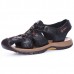 Genuine Leather Beach Sandals Outdoor Round Toe Flat Shoes Genuine Leather Beach Sandals Outdoor Round Toe Flat Shoes