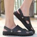 Men Summer Leather Sandal Casual Round Toe Outdoor Flat Fashion Soft Beach Slipper Men Summer Leather Sandal Casual Round Toe Outdoor Flat Fashion Soft Beach Slipper