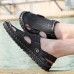 Men Summer Leather Sandal Casual Round Toe Outdoor Flat Fashion Soft Beach Slipper Men Summer Leather Sandal Casual Round Toe Outdoor Flat Fashion Soft Beach Slipper