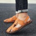 Men Summer Comfy Genuine Leather Two Way Wear Sandals Beach Shoes Slippers Men Summer Comfy Genuine Leather Two Way Wear Sandals Beach Shoes Slippers