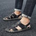 Men Summer Comfy Genuine Leather Two Way Wear Sandals Beach Shoes Slippers Men Summer Comfy Genuine Leather Two Way Wear Sandals Beach Shoes Slippers
